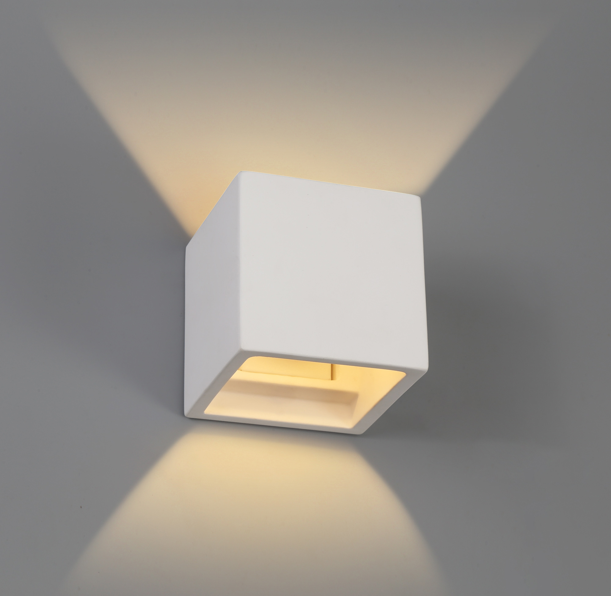 Alina Plaster Lights Deco Flush Wall Lights